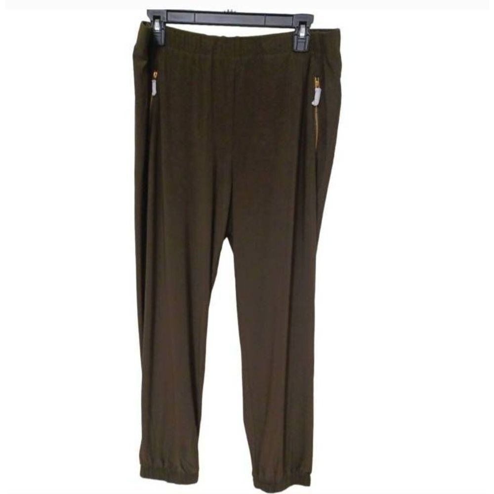 Nina Leonard Pants With Pockets Color Olive Green Size 1X